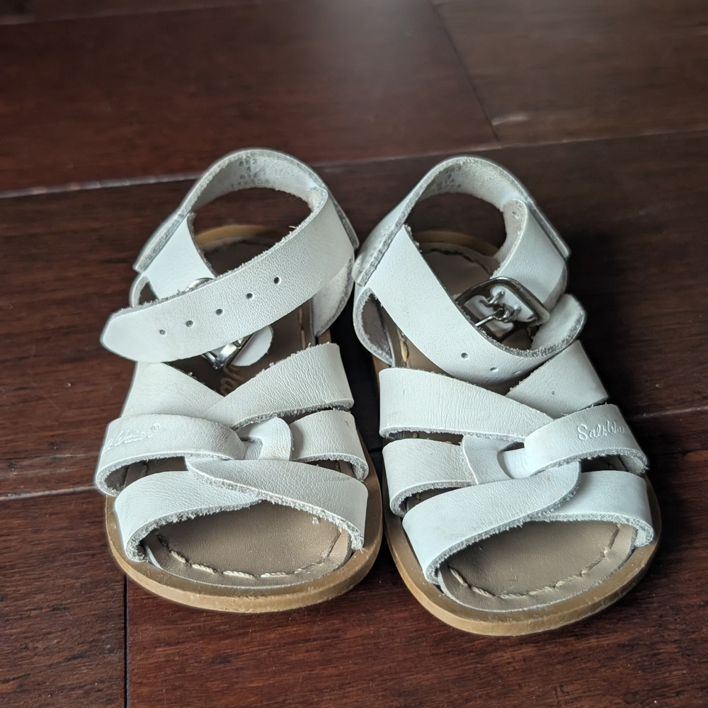 Salt Water Sandals by Hoy - Classic White Kids Sandals